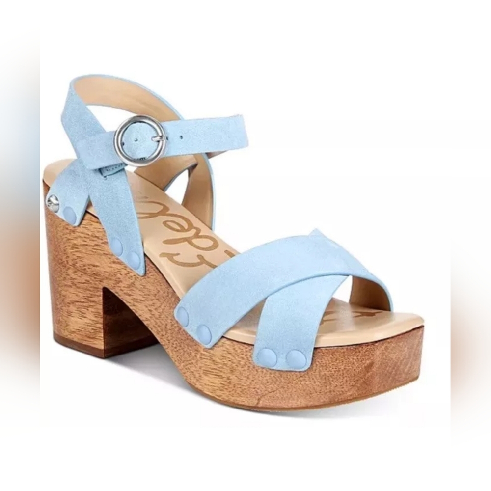 Sam Edelman Josefine Women's Sandals Sky Blue Size 10.5 Nwob